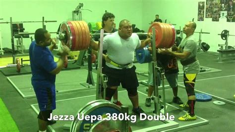 This is a page where you can keep updated on my trainings and competition. Strength Sports Gym - Jezza Uepa 380kg Squat Double - YouTube