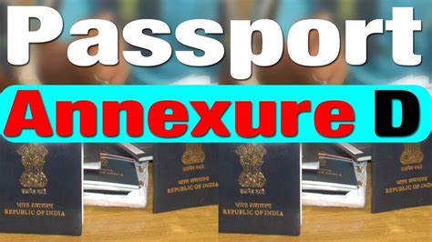 Passport index curates, sorts and ranks the world's passports. Annexure D for passport for Indian citizens - Consulate of ...