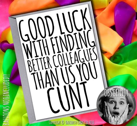 • how to handle a guest with young children and elderly people? FUNNY LEAVING CARD, GOOD LUCK WITH FINDING BETTER COLLEAGUES THAN US