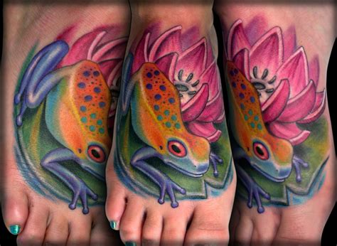 email protected how about you think about getting this smaller flower tattoo? Sweet Laraine Tattoos | Frog tattoos, Water lily tattoos ...