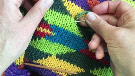 Watch it in a video tutorial. Repairing a Hole in Finished Knitting | Knitting, Intarsia ...