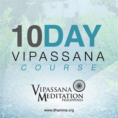 vipassana course | Vipassana Meditation in Philippines (S.N. Goenka ...