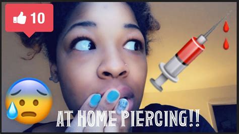 Bars, hoops or even clip ons if you've yet to go for the piercing, we've got your style covered. DIY: PIERCING MY NOSE AT HOME! 😧 - YouTube