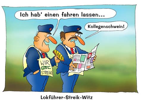 Die lokführergewerkschaft gdl verschiebt pläne für. Bild: Streik, Bahn, Karikatur, Zeichnungen von Mario ...