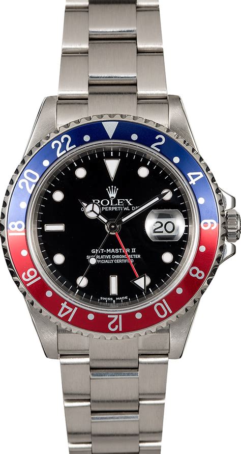 Gmt is the common abbreviation for greenwich mean time. Rolex GMT-Master II Ref. 16710T Pepsi Bezel