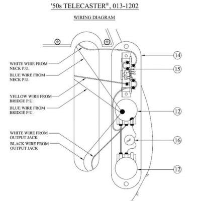 Humbucker, strat, tele, bass and more! Fender Telecaster American 50'S Wiring Diagram - Collection | Wiring Collection