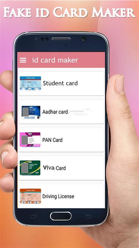 Student id fake identity card generator scannable. Fake Card Maker - Student, Driving, Press card for Android ...