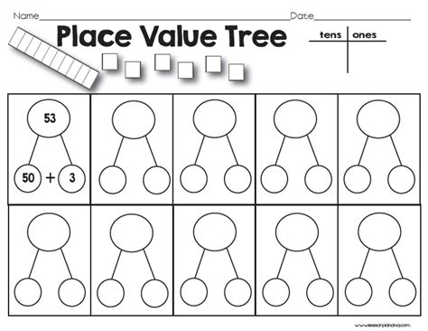 place value cards with images place value cards place