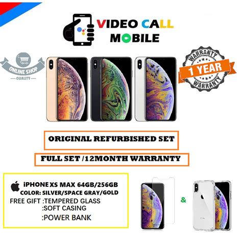 The phone powered by the new apple a12 bionic chipset paired with 4gb of ram and 64gb, 256gb and 512gb memory option. APPLE IPHONE XS MAX 64GB/256GB ORIGINAL REFURBISHED SET ...