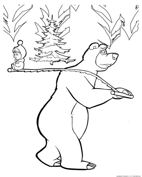 Mewarnai masha dari serial kartun masha and the bear. 10 Mewarnai Gambar Masha And The Bear