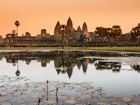 A market's peak trading hours is typically 8 a.m. Angkor Wat, the most famous of the temples, is even on ...