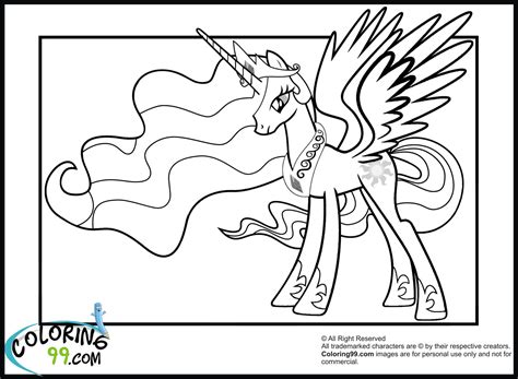 A new cartoon drawing tutorial is uploaded every week, so stay tooned! Princess Celestia Coloring Pages - GetColoringPages.com