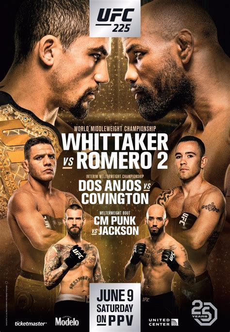 Xufan poster wall art ufc 244 nate diaz vs jorge masvidal fight print picture prints canvas pyramid america official ufc 194 jose aldo vs. UFC 225 Poster Featuring CM Punk Released