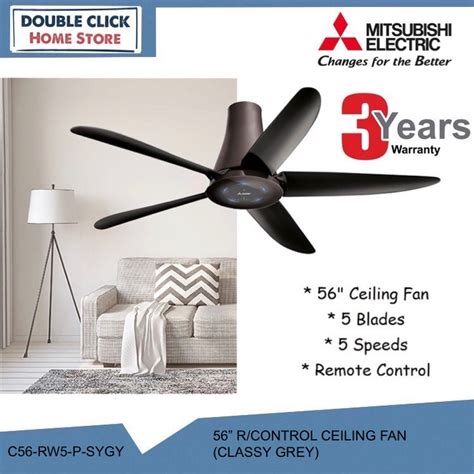 A ceiling fan is a great way to stay cool at home, with or without an air conditioner. Mitsubishi C56-RW5-P 56" 5 Blade Remote control ceiling ...