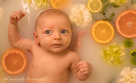 On average, babies gain about 1 to 1 ½ inches in length and about 1 ½ to 2 pounds in weight this month. Milk Bath // Fruit Bath // Breastfeeding // Baby Boy // 2 ...
