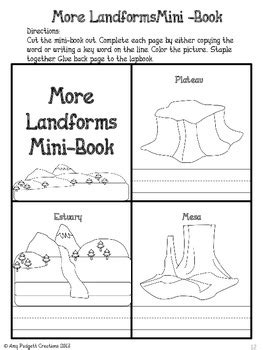 In case you don\'t find what you are looking for, use the top search bar to search. Landforms Lapbook by Amy Padgett Creations | Teachers Pay ...