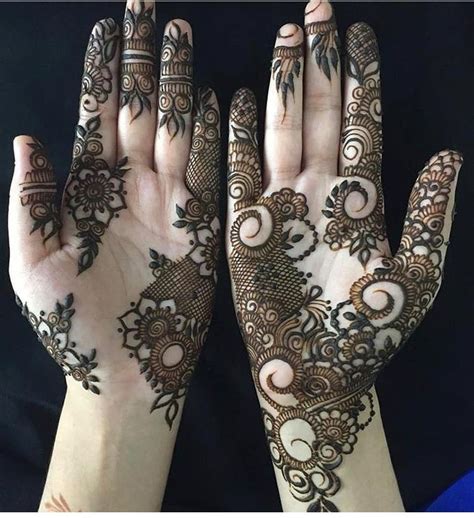 Mehndi is an important part of every muslim woman's eid look adding to the beauty and grace of hands and feet. Pin by @zwi on Henna designs in 2020 | Mehndi designs ...