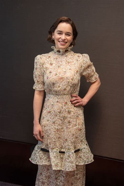 British actress emilia clarke was born in london and grew up in oxfordshire, england. Emilia Clarke - "Game Of Thrones" Press Conference in NY ...