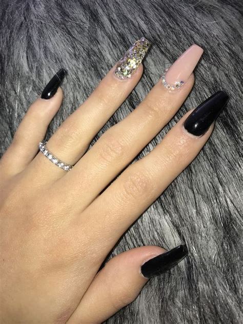 💅 uñas cortas color negro. Uñas Acrilicas Negras Lisas / Search Q Decoradas U C3 B1as ...