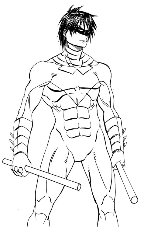 There are 15 nightwing printable for sale on etsy, and they cost €20.65 on average. New 52 Nightwing lineart by Claret821021 on DeviantArt