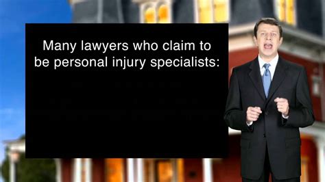 A personal injury lawyer is needed in cases of medical malpractice that occur when a medical facility, physician or other health care professional, through an act of negligence, causes a serious injury to their patient. How to Choose a Personal Injury Lawyer - YouTube