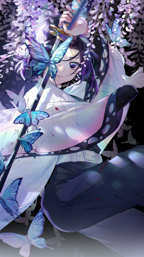 You can shuffle all pics, or, shuffle your favorite pics only. #324527 Shinobu Kocho, Katana, Kimetsu no Yaiba, 4K phone ...