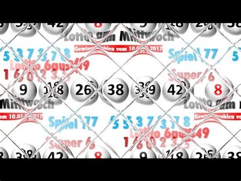 Bei den eigentlichen ziehungen werden dann die 6 gewinnzahlen sowie eine superzahl gezogen. Lotto Ziehung am Mittwoch - Lottozahlen vom 10.05.2017 - YouTube