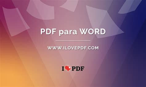 100% free, secure and easy to use! Converta PDF para Word. Converter PDF para DOCX