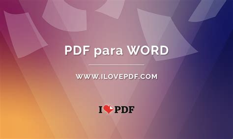 Our tool will start the conversion process instantly. Converta PDF para Word. Converter PDF para DOCX