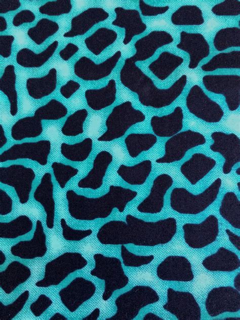 Shop.alwaysreview.com has been visited by 1m+ users in the past month Turquoise leopard print - 100% cotton | Animal print ...