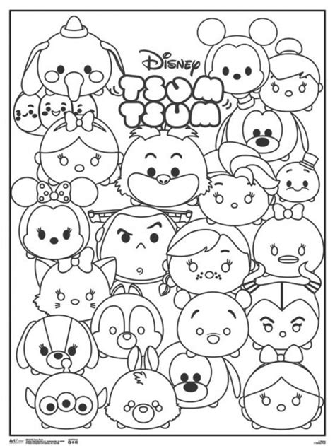 Tsum tsum are cute disney dolls. Tsum Tsum Coloring Pages at GetDrawings | Free download