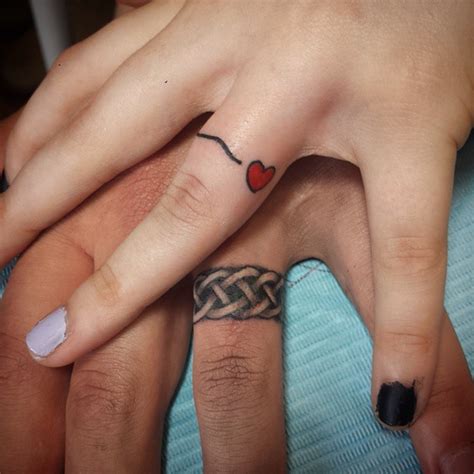 We love these tattoos and think you will too, so we have found 43 of the best finger tattoo ideas for women. 50 Cool Wedding Ring Tattoos To Express Their Undying Love ...