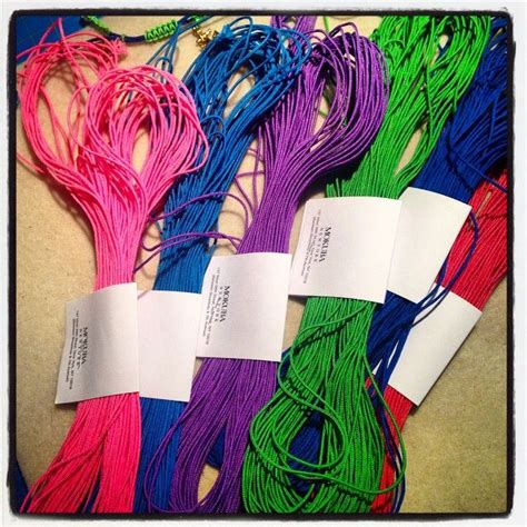 Maybe you would like to learn more about one of these? Mokuba cord in #jeweltones for #macrame #bracelets # ...