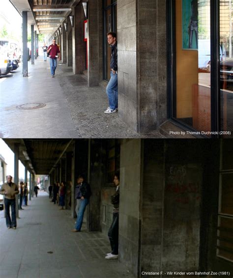 Christiane descreveu com uma riqueza de detalhes várias situações comuns na vida de um drogado, mas muito distantes em 1981, a história de christiane f. Bahnhof Zoo - Christiane F. - Berühmter Drehort in Berlin ...