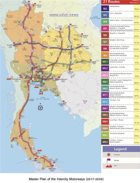 In sabah, the route numbers given. New motor ways to be Built all over Thailand. The Thai ...