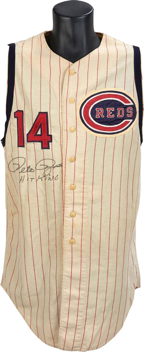 *pete rose collectible authentic jersey with original price tags of here we have a rbk jalen rose jersey. 1964 Pete Rose Signed Game Worn Cincinnati Reds Jersey ...