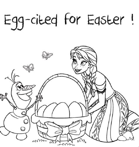 Well you're in luck, because here they come. Frozen Coloring Pages Easter in 2020 | Frozen easter ...