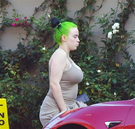 Witness the incredible rise of billie eilish in billie eilish: BILLIE EILISH with Bright Green Hair Out in Los Angeles 10 ...