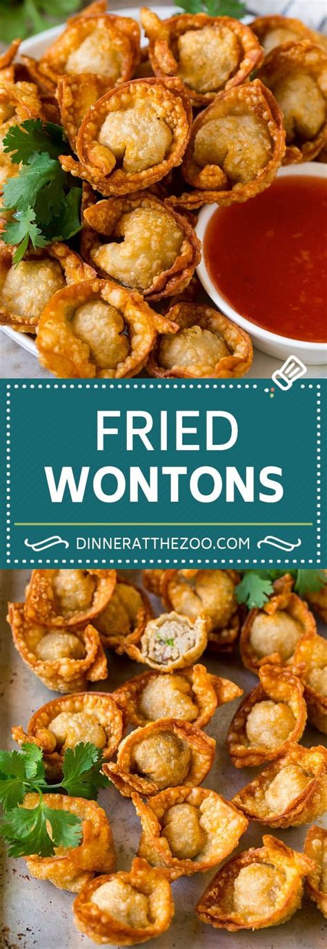 Appetizer recipes snack recipes snacks wonton recipes appetizers wonton wraps great recipes favorite recipes recipe ideas. Fried Wonton Recipe #chinesefood #pork #appetizer #wontons ...