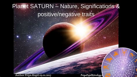 The native is industrious and strives hard. Planet Saturn - Nature, Significations& positive/negative ...