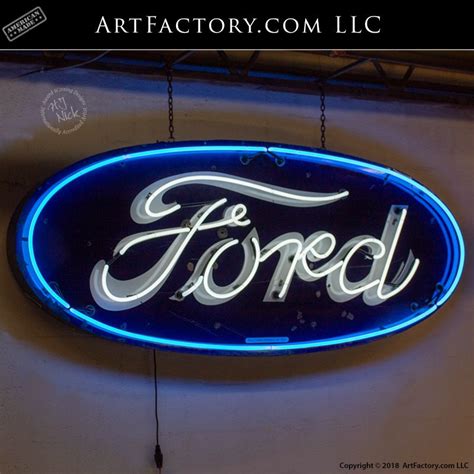 Great savings & free delivery / collection on many items. Vintage Ford Dealership Neon Sign: Authentic Porcelain ...