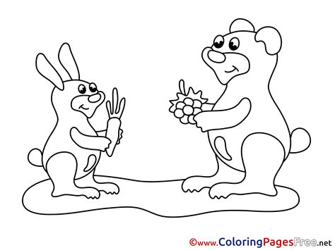 The tortoise and the hare coloring page. Carrot Hare Coloring Pages for free