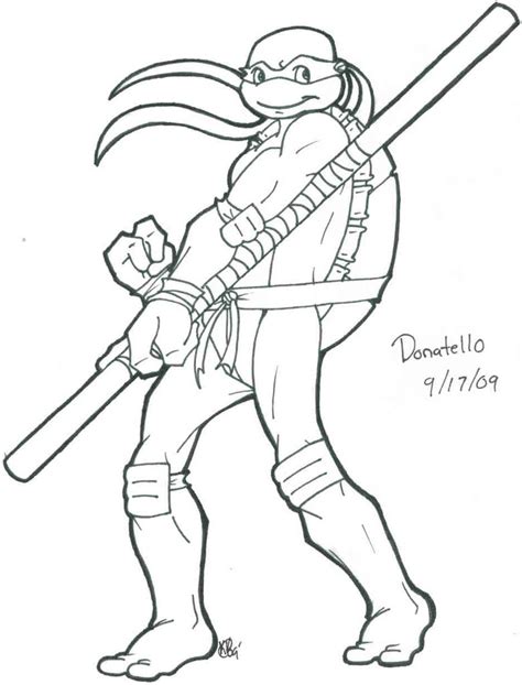 Coloring pages information title : Donatello Ninja Turtle Coloring Pages at GetColorings.com ...