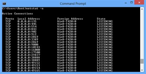 Netstat program has numerous advanced options for listing active tcp connections and. Troubleshooting Network Connections with Command Line ...