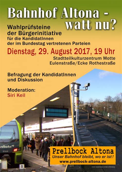 Erledigen sie ihre bankgeschäfte wann und wo sie wollen. Bahnhof Altona - watt nu? - Prellbock Altona