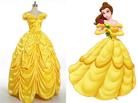 Disney Beauty and the Beast Cosplay Belle Costume Yellow ...