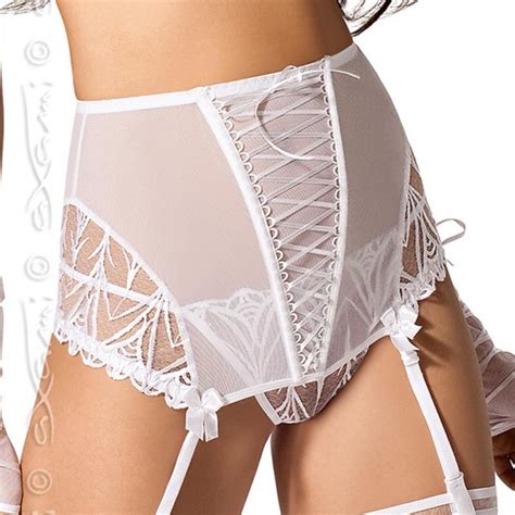 At xdress we have the best lingerie designed with men in mind. White Lily - White Mesh High Waist Garter Belt