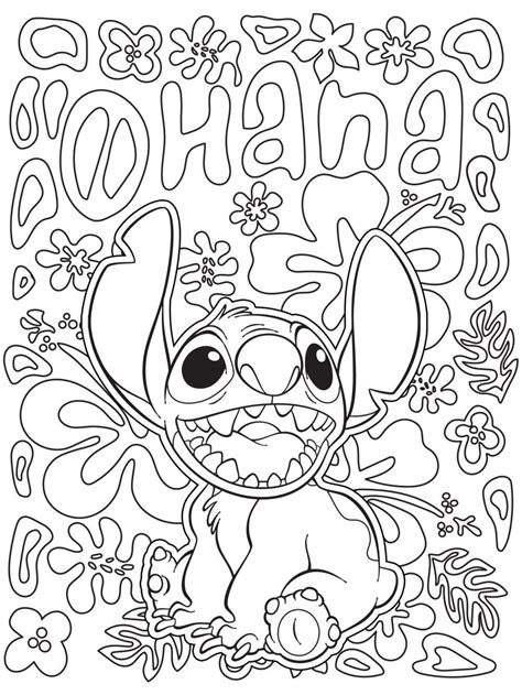 Baby disney characters coloring pages get coloring pages. Kleurplaat Disney Stitch