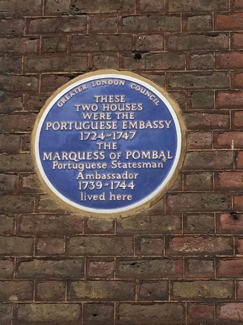 The embassy of portugal in the united kingdom is pleased to announce that cliff andrade and ana palma are the two artists to have been selected to take 11, belgrave square london, sw1x 8pp. Portuguese Embassy - The Marquess of Pombal - Golden ...