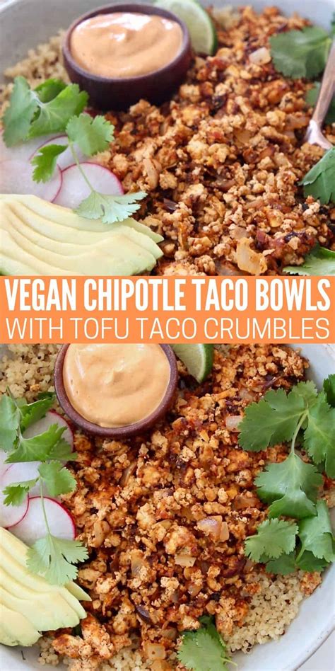 We did not find results for: Chipotle Taco Bowls with Tofu Taco Crumbles - Bowls Are ...